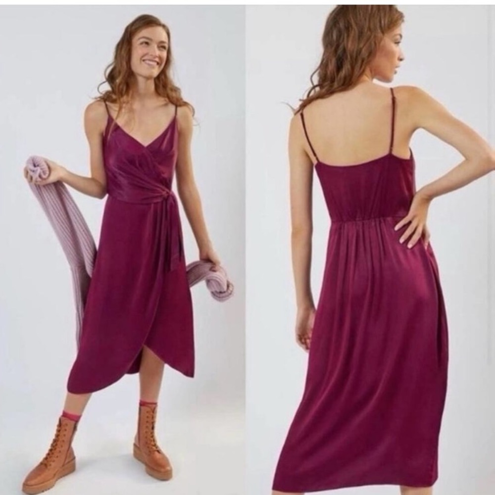 Giverny Midi Slip Dress Size 4